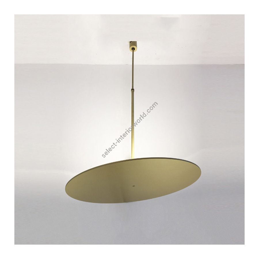 Pendant led lamp / Brass finish / Brass lampshade
