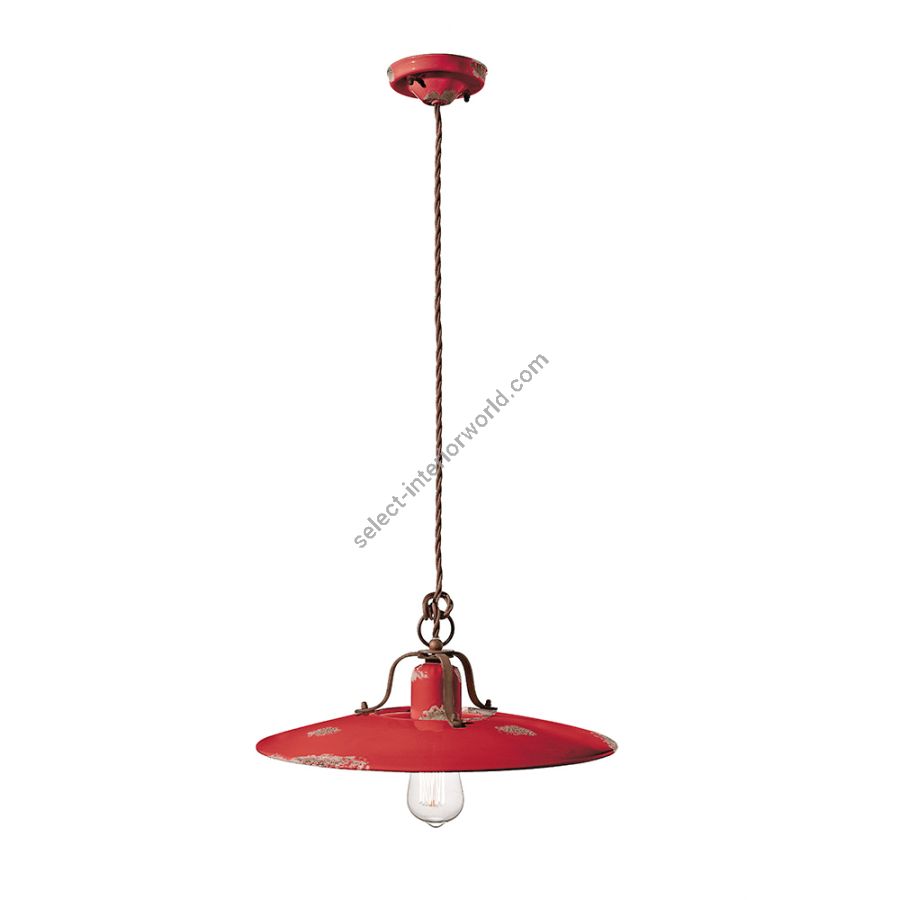 Red (Vir) finish (cm.: W 40 x D 40 / inch.: W 15.7" x D 15.7")