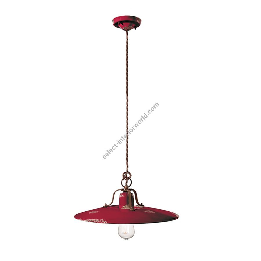 Burgundy (Vix) finish (cm.: W 40 x D 40 / inch.: W 15.7" x D 15.7")