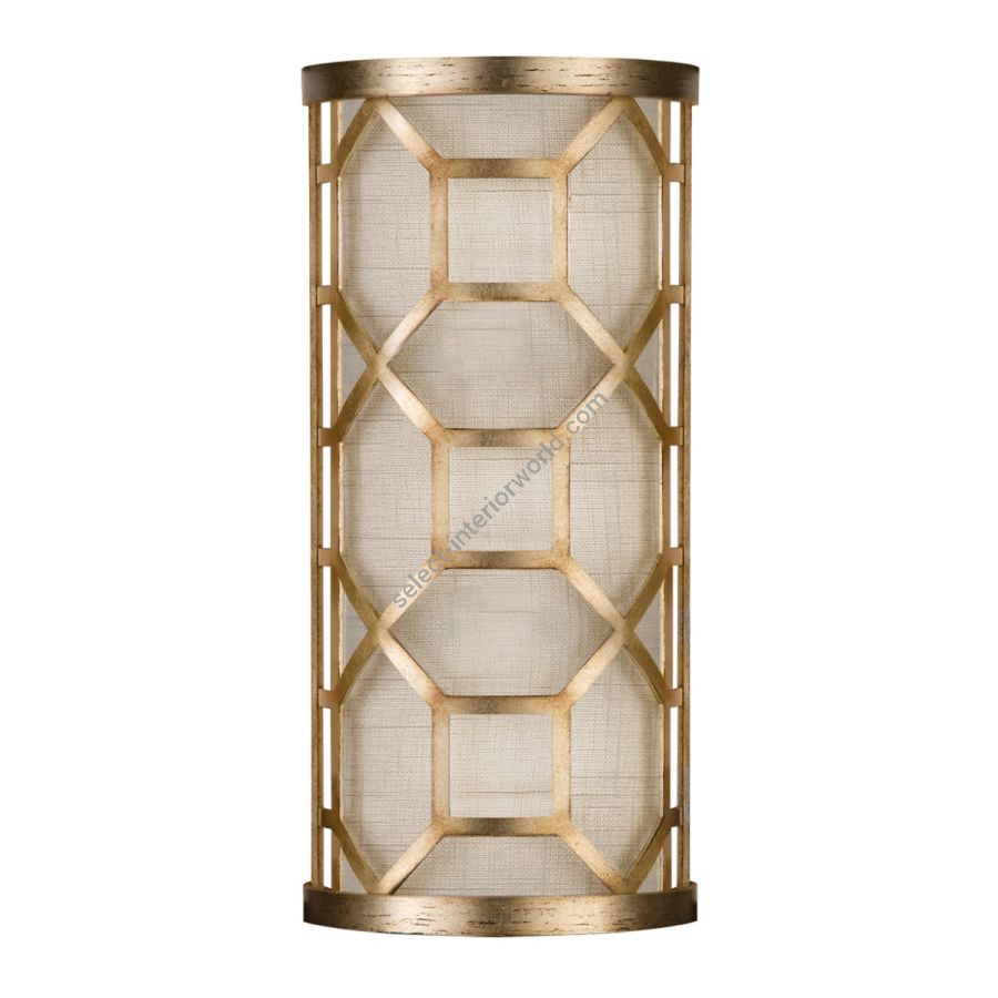 Gold / White Linen Shade