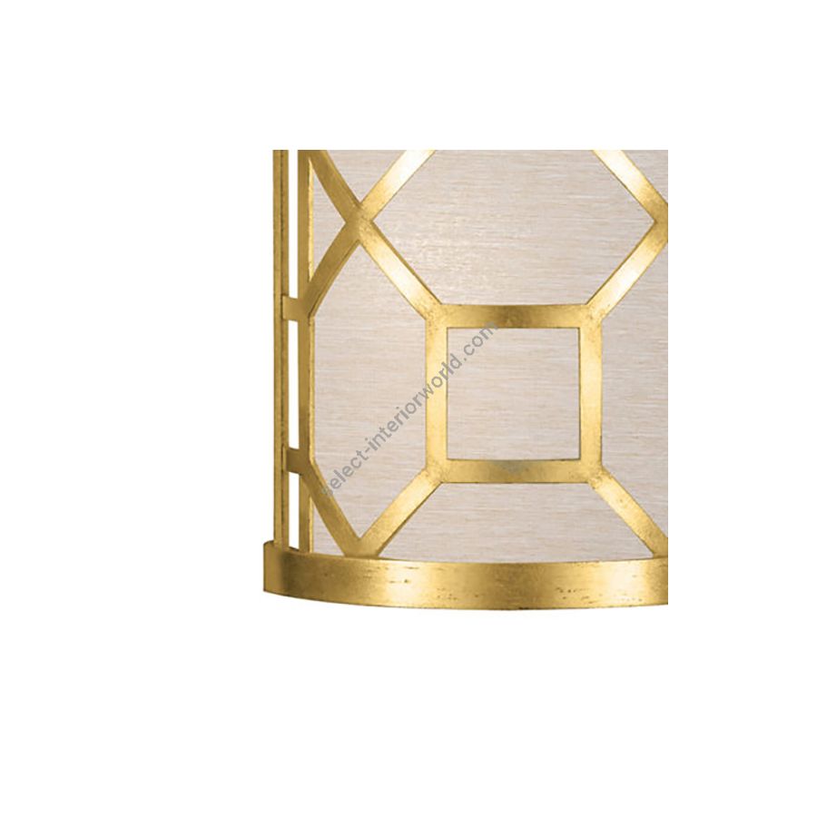 Gold Leaf / Champagne Fabric Shade