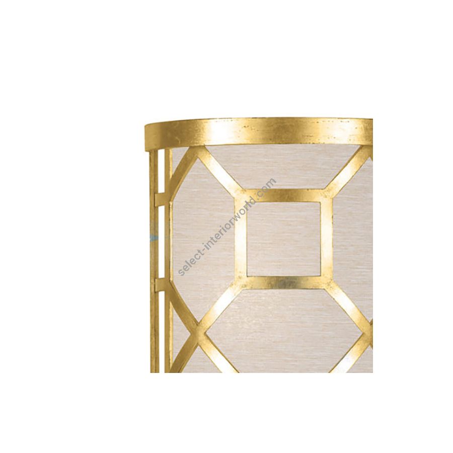 Gold Leaf / Champagne Fabric Shade