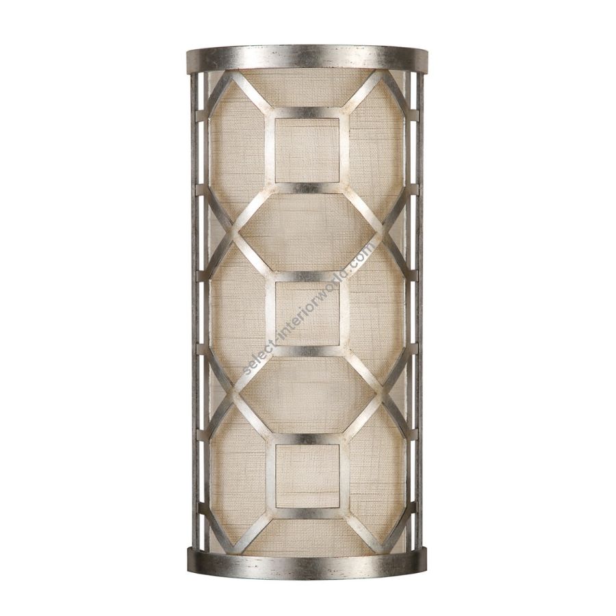 Silver / White Linen Shade