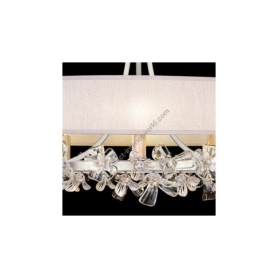 Silver Leaf / Champagne Fabric Shade 915240-12