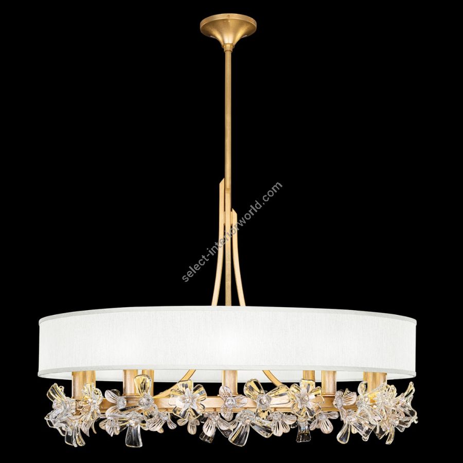 Gold Leaf / White Fabric Shades 915240-21