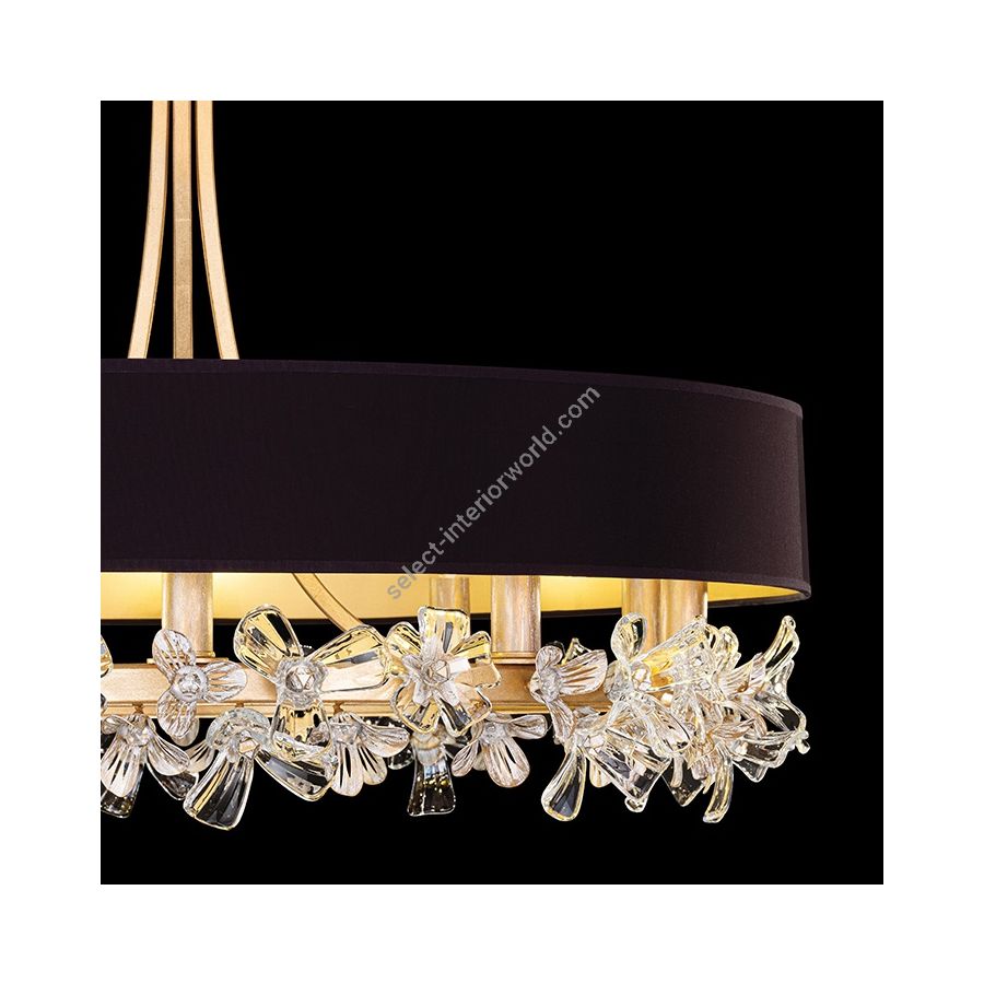 Gold Leaf / Black Fabric & Gold Inner Lining Shades 915240-23