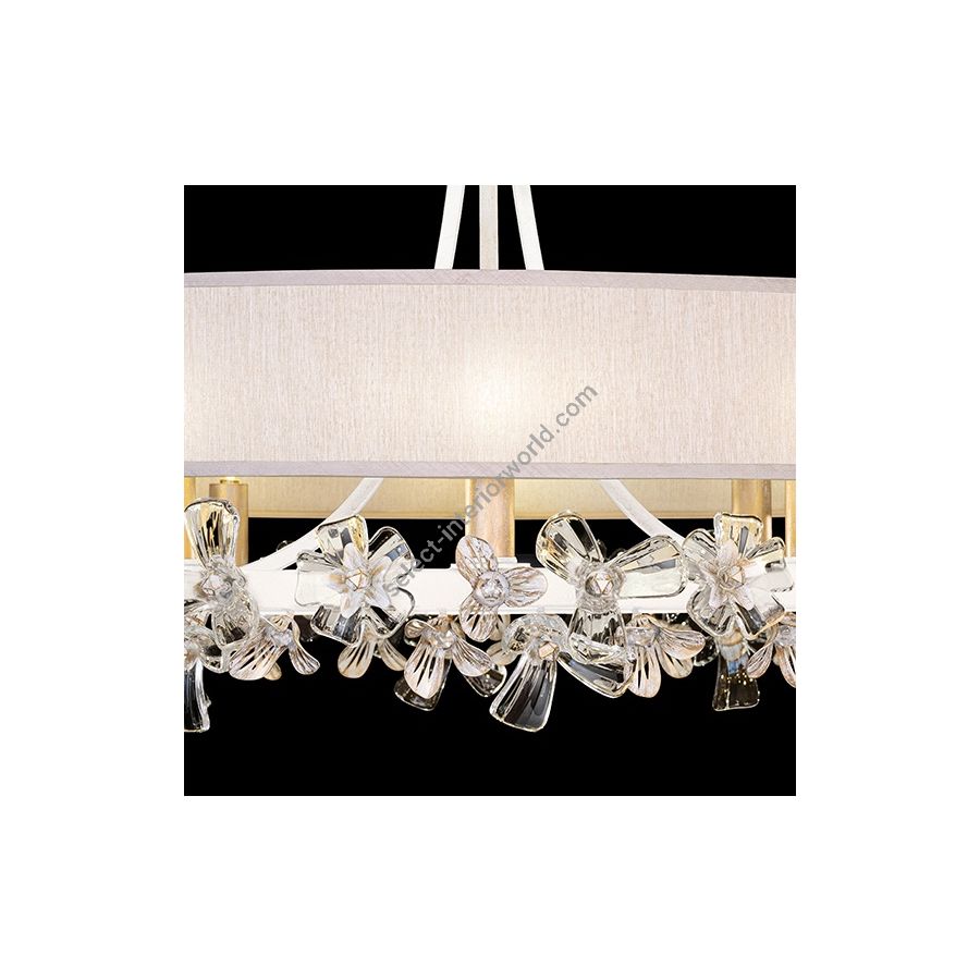 White Gesso / Champagne Fabric Shade 915240-32