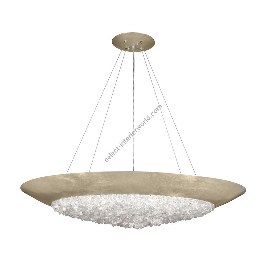 Soft gold leaf finish, cm.: 18 x 112 x 112 / inch.: 7" x 44" x 44"