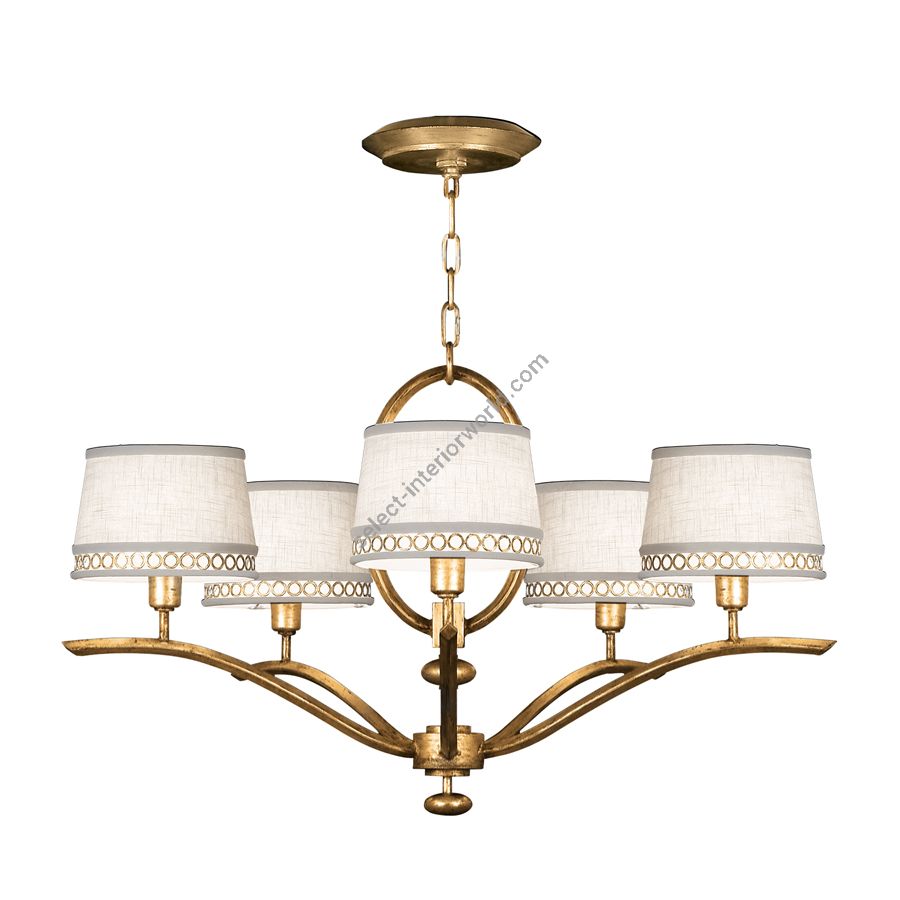 Burnished gold leaf finish