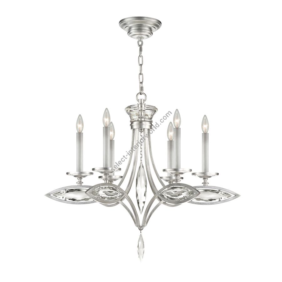 Platinized silver leaf finish