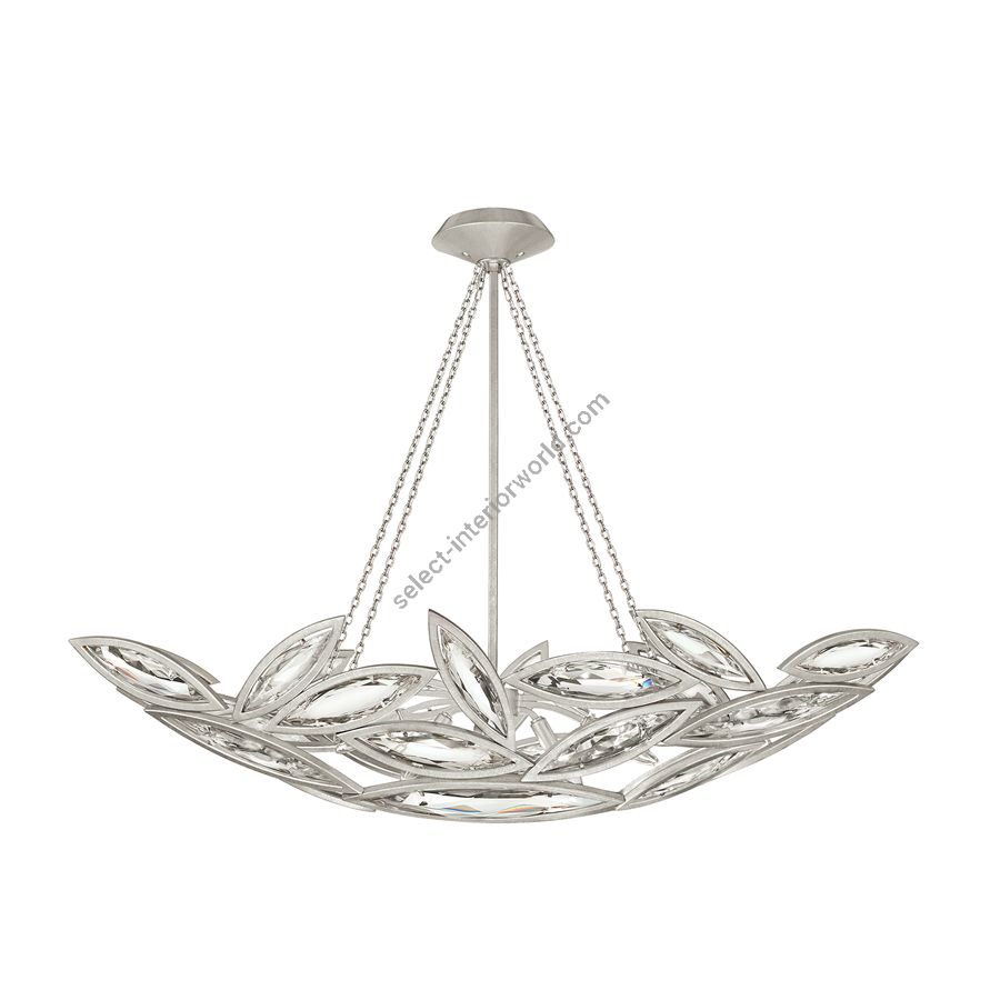 Platinized silver leaf finish