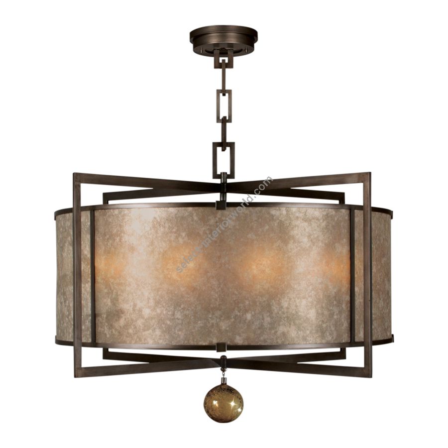 Patinated bronze finish