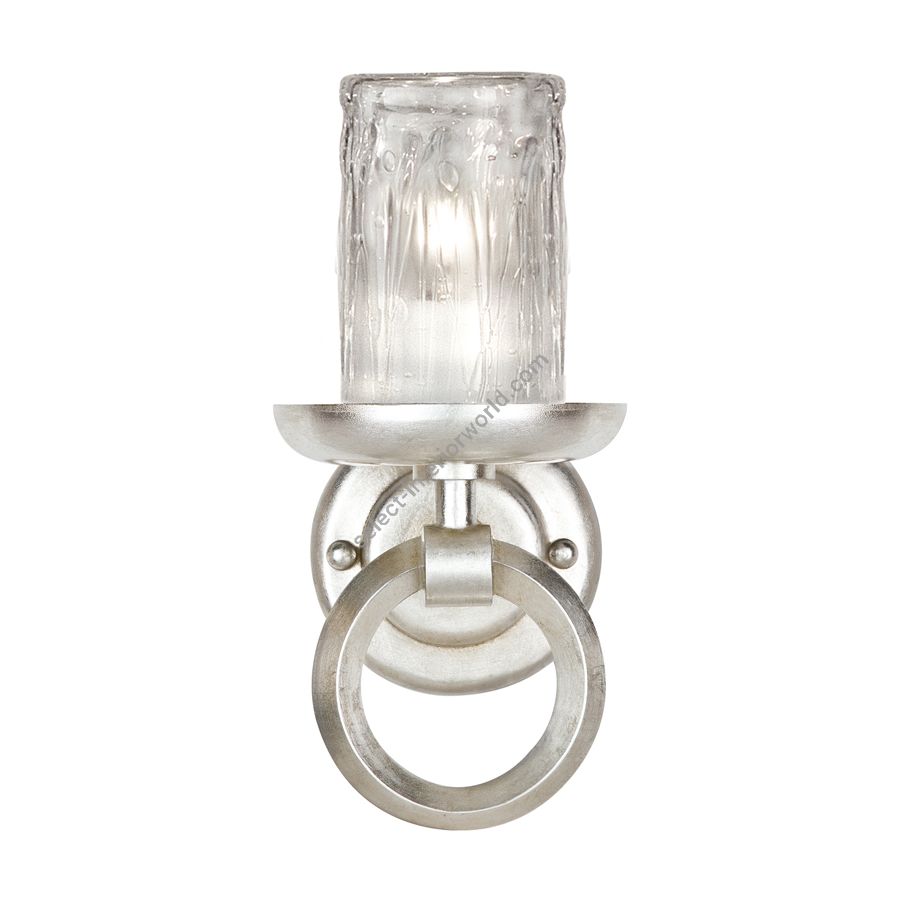 Platinized silver leaf finish