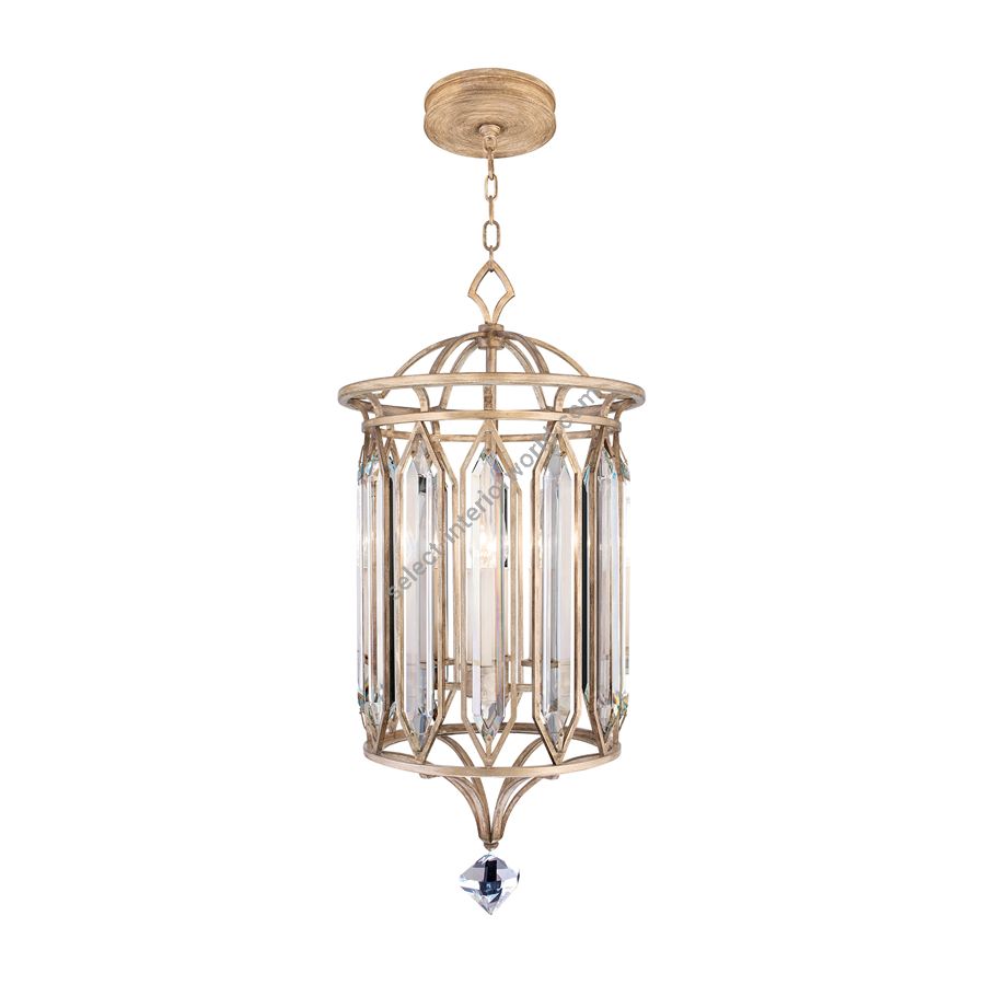 Washed pale gold finish, cm.: H 84 x W 37 / inch.: H 33" x W 14.5"