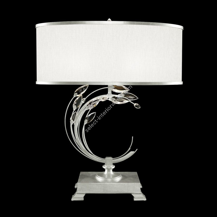 Silver Leaf / White Fabric Shade - 758610-41