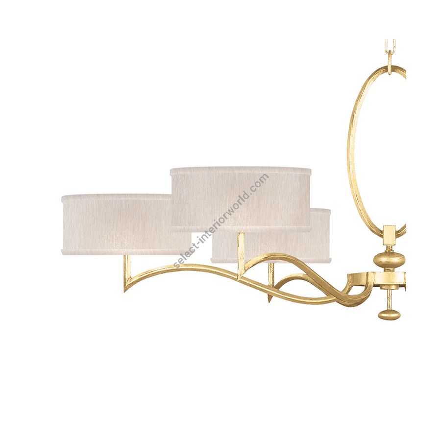 Gold Leaf / Champagne Fabric Shades - 771740-33