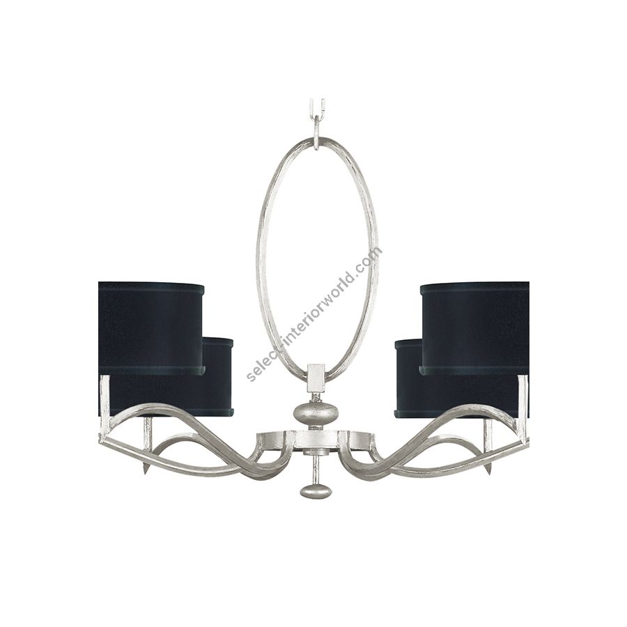 Silver Leaf / Black Fabric & Silver Inner Lining Shades - 771740-42