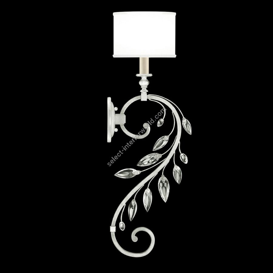 Silver Leaf / White Fabric Shade - 774650-41