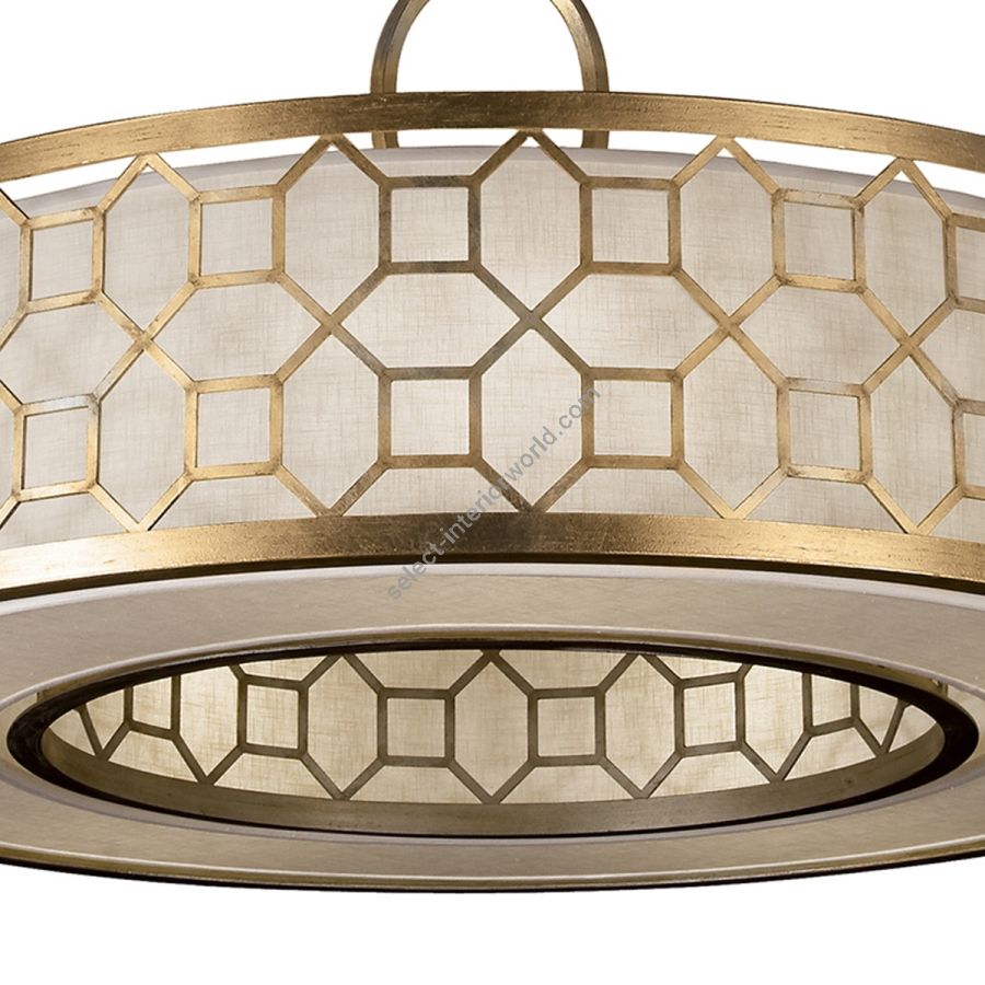 Gold / White Linen Shade - 780340-2GU