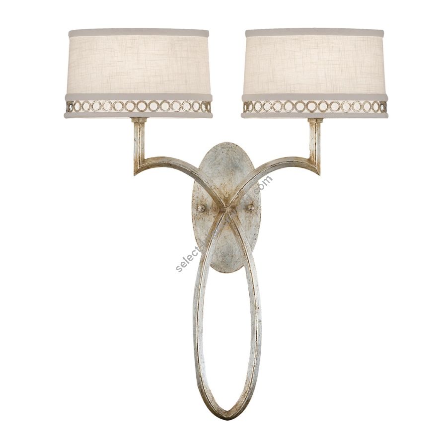 Silver / White Linen Shades - 784750