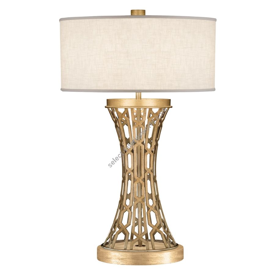 Gold / White Linen Shades - 784910-2
