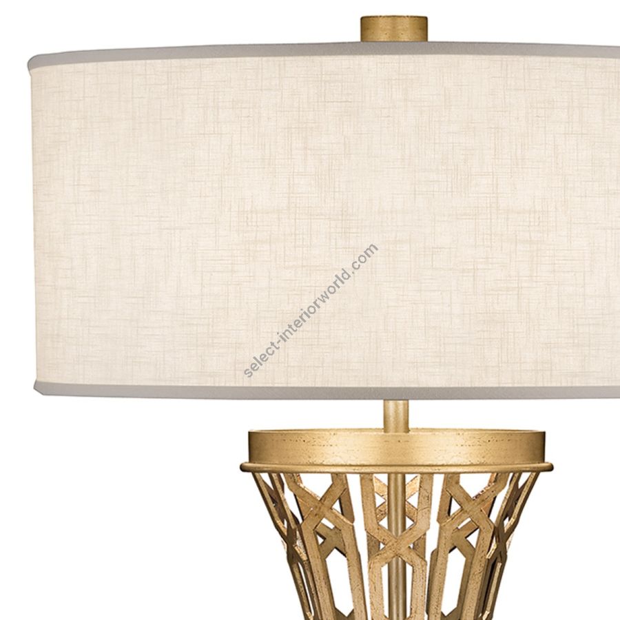 Gold / White Linen Shades - 784910-2