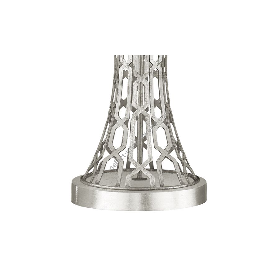 Silver Leaf / White Fabric Shades - 784910-41