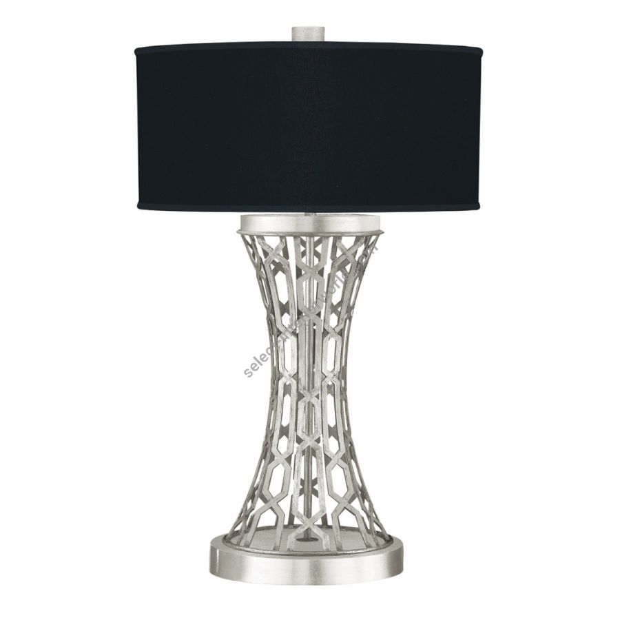 Silver Leaf / Black Fabric & Silver Inner Lining Shades - 784910-42