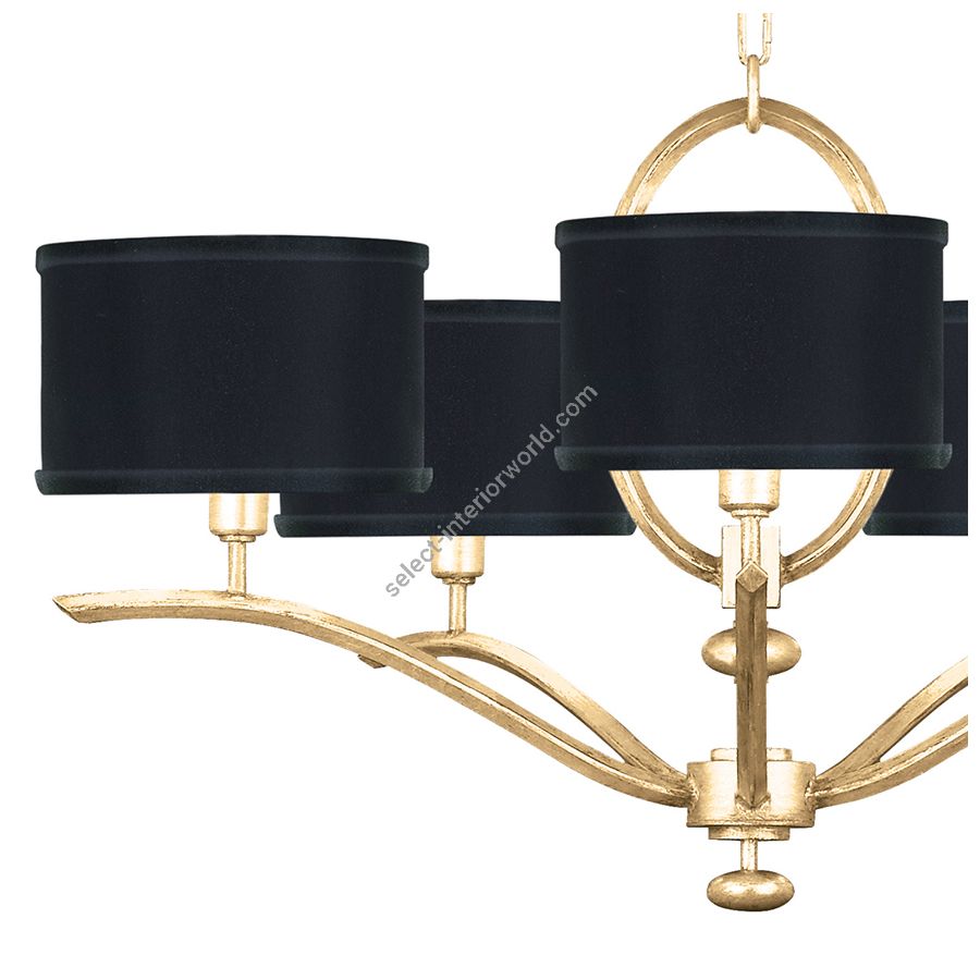 Gold Leaf / Black Fabric & Gold Inner Lining Shades - 785440-34