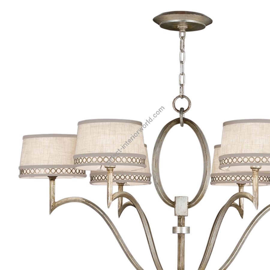 Silver / White Linen Shades - 785840