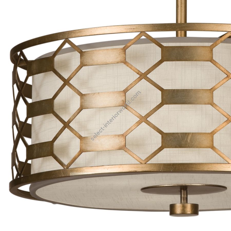 Gold / White Linen Shade - 787540-2