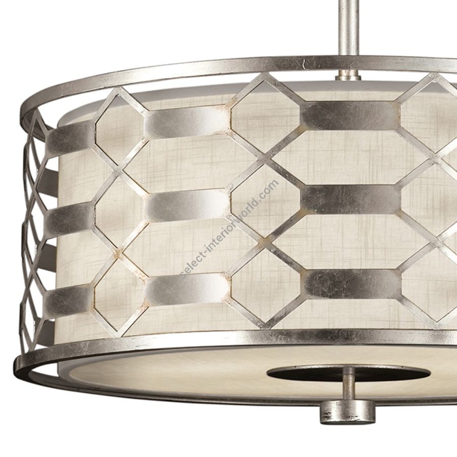 Silver / White Linen Shade - 787540