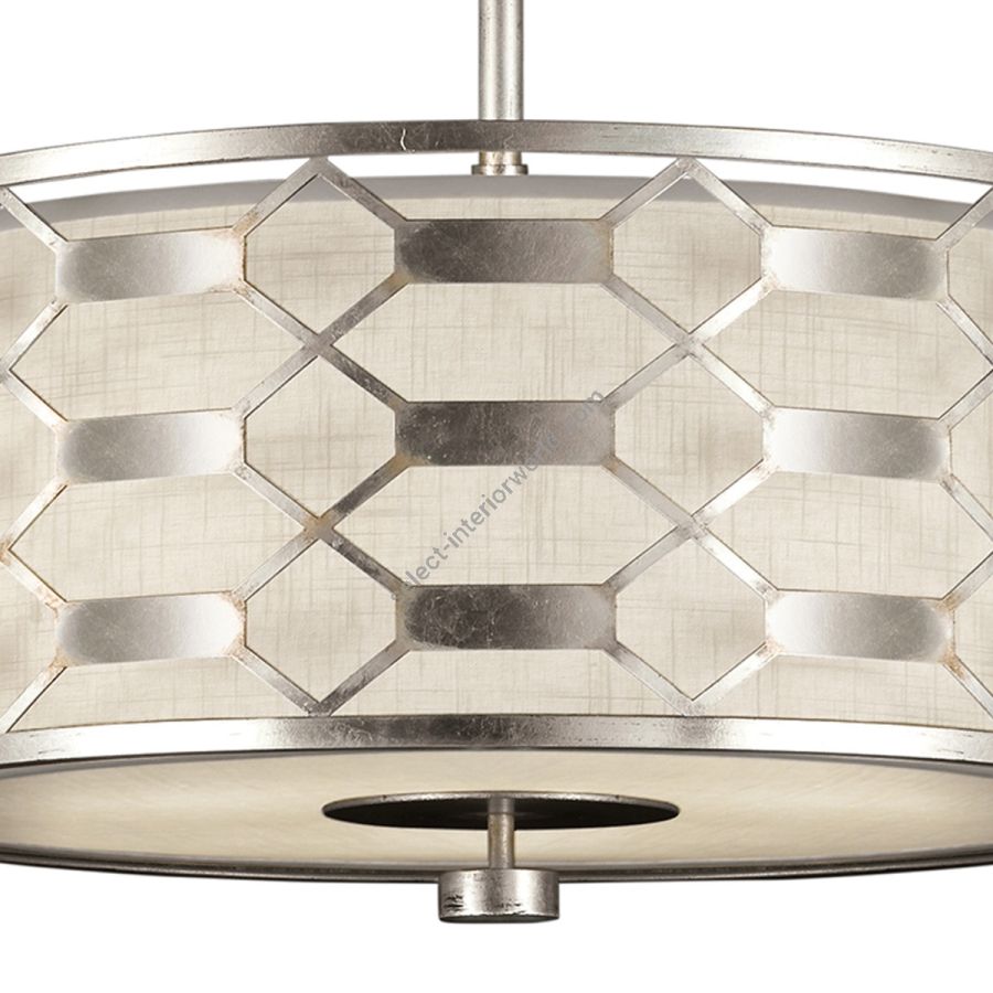 Silver / White Linen Shade - 787540