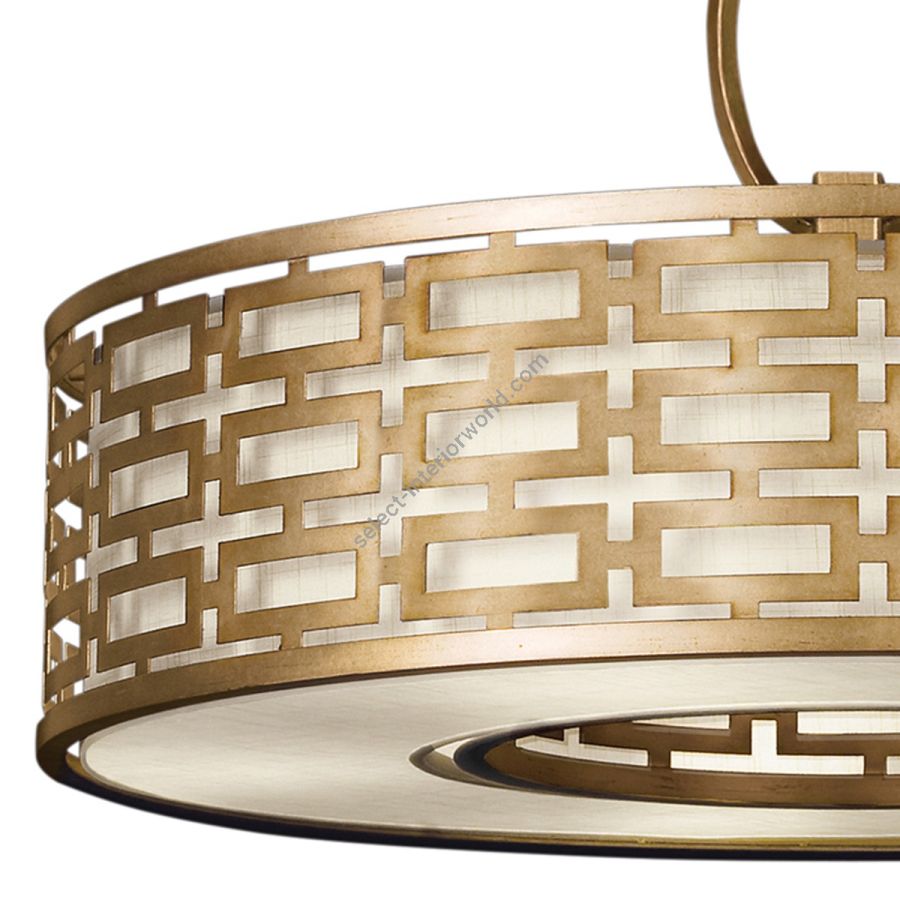 Gold / White Linen Shade - 787640-2