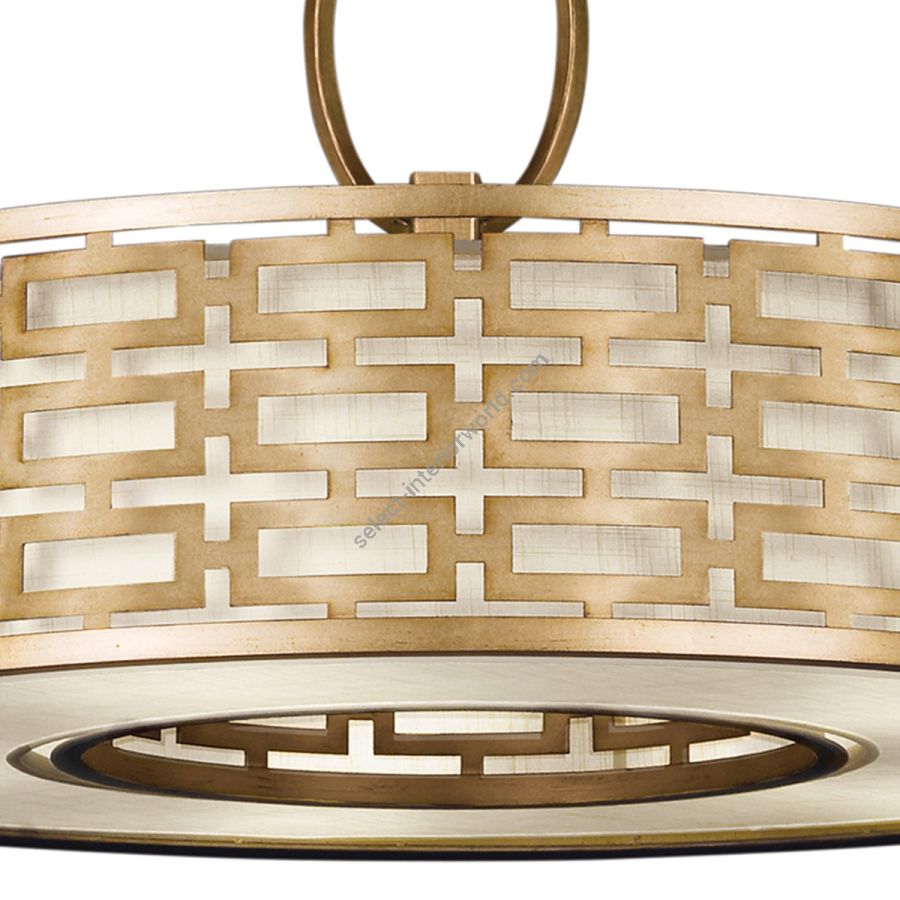 Gold / White Linen Shade - 787640-2