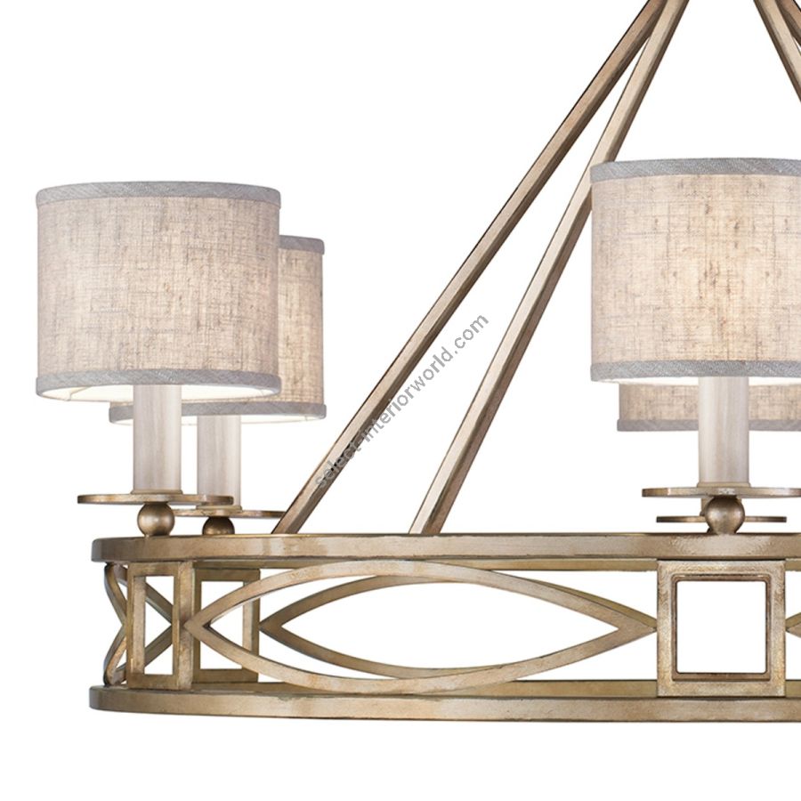 Gold / Greige Fabric Shades - 887640-31