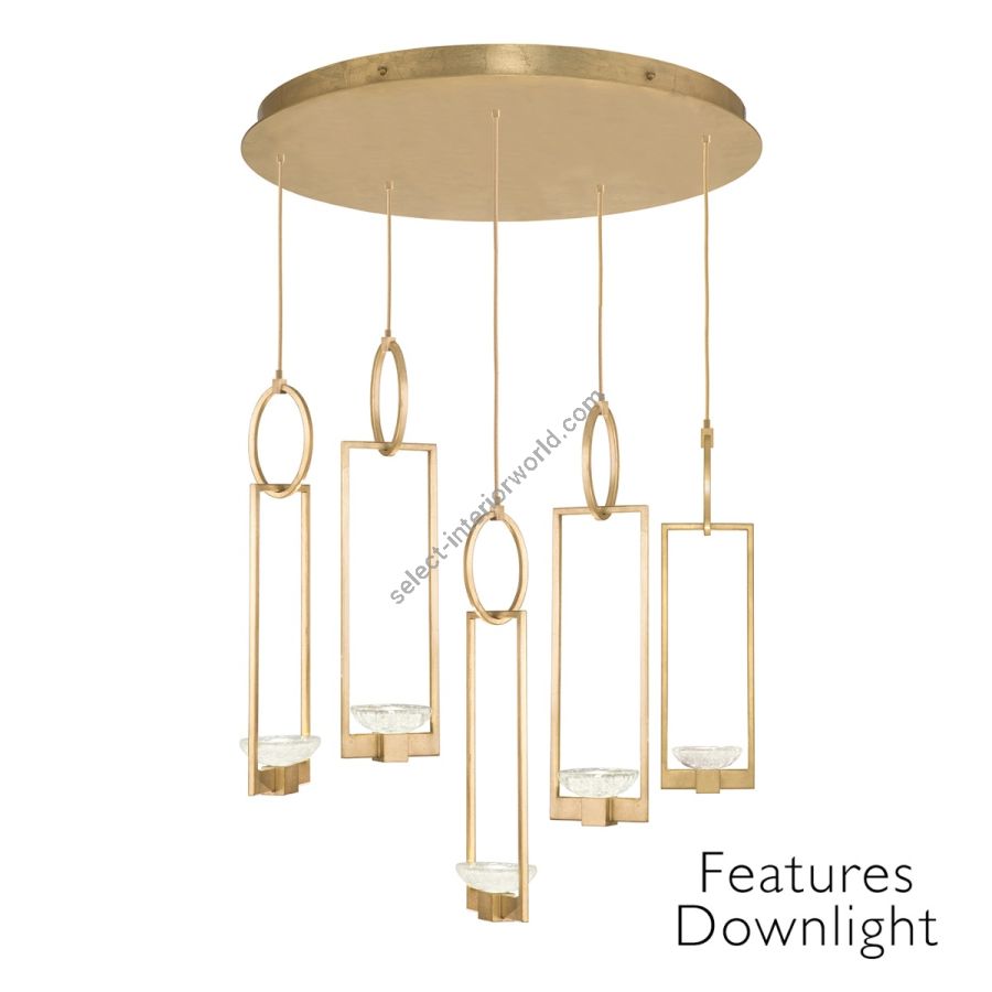 Gold/Features down light / 10 Lights - 893040-21