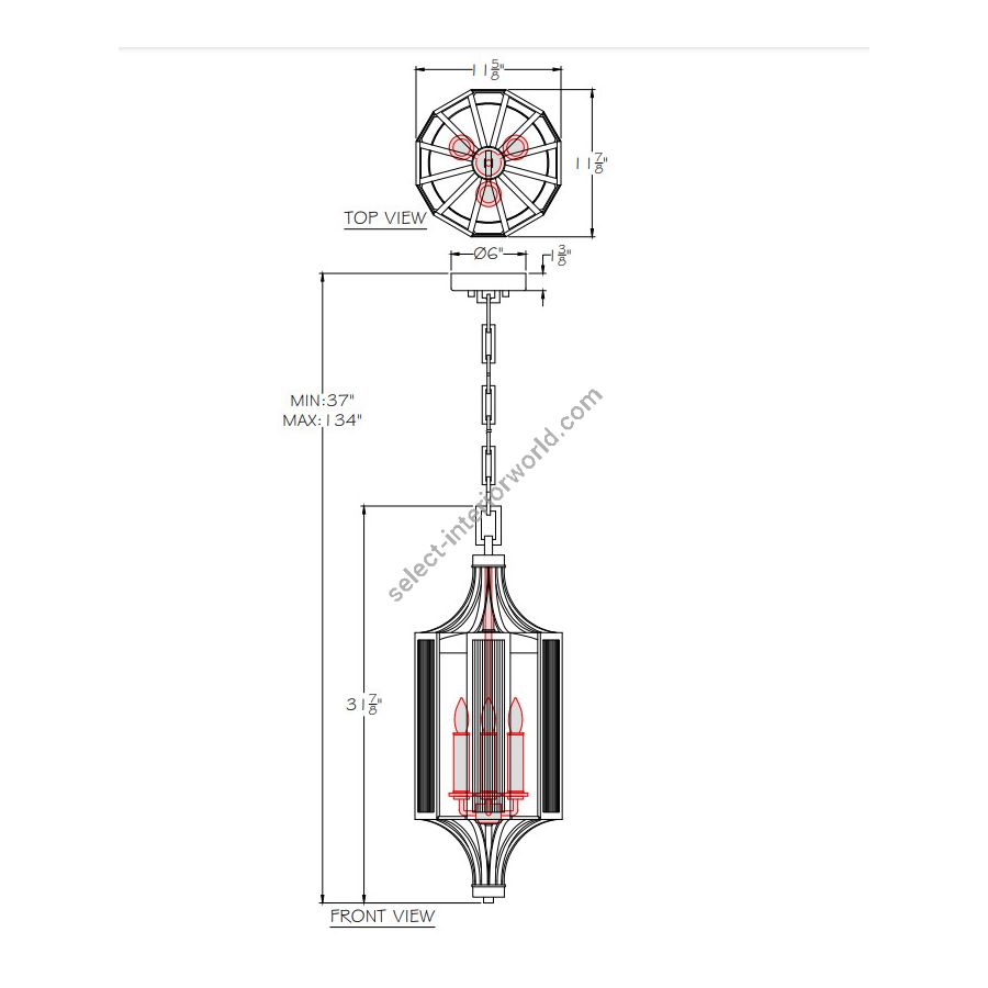Bristol 11.9″ Lantern - 899882