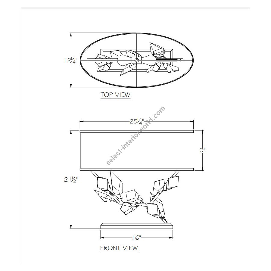 Foret 21.5" Right Side Table Lamp 908610-1