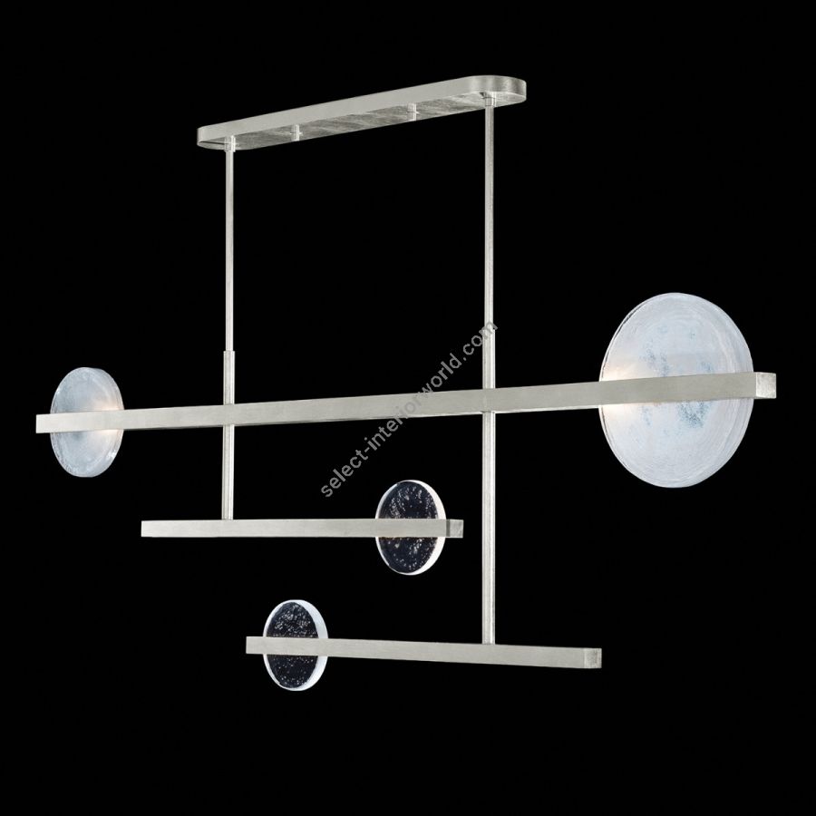 Silver Leaf / Clear & White Glass 921240-4