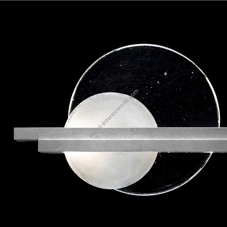 Silver Leaf / Clear & White Glass 922450-4