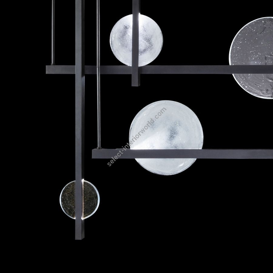 Black Iron / Clear & White Glass 922740-1