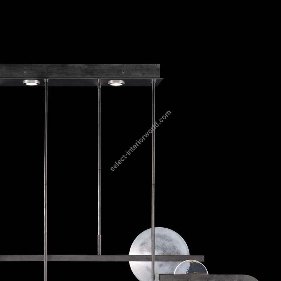 Black Iron / Clear & White Glass 922840-1