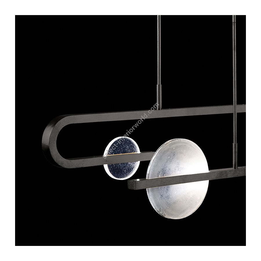 Black Iron / Clear & White Glass 922840-1