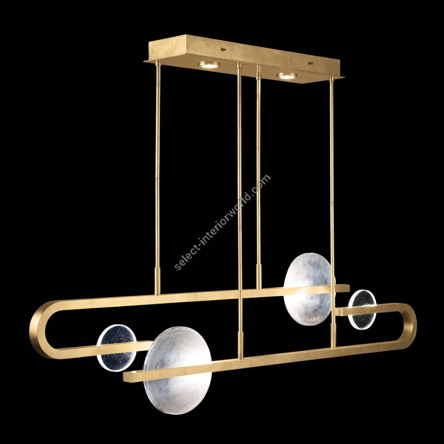 Gold Leaf / Clear & White Glass 922840-3