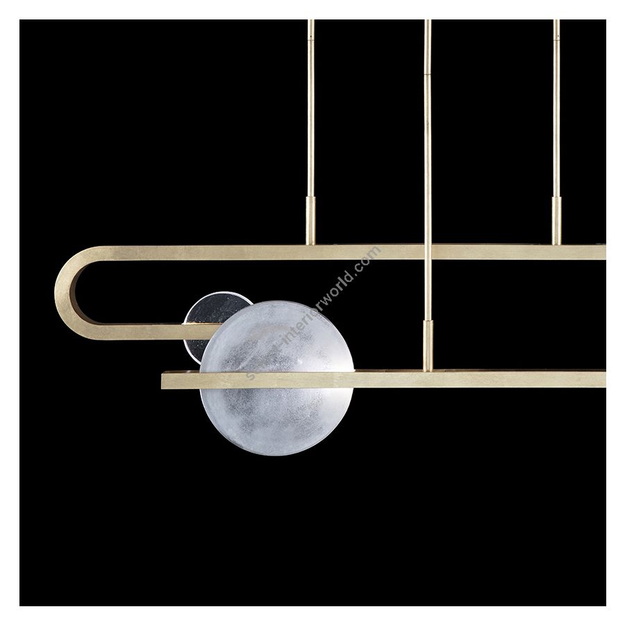 Soft Gold Leaf / Clear & White Glass 922840-5