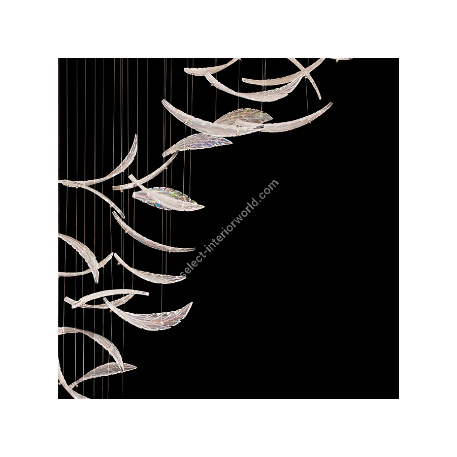 Elevate 54″ 894840-111 Silver / Dichroic “Plumes”