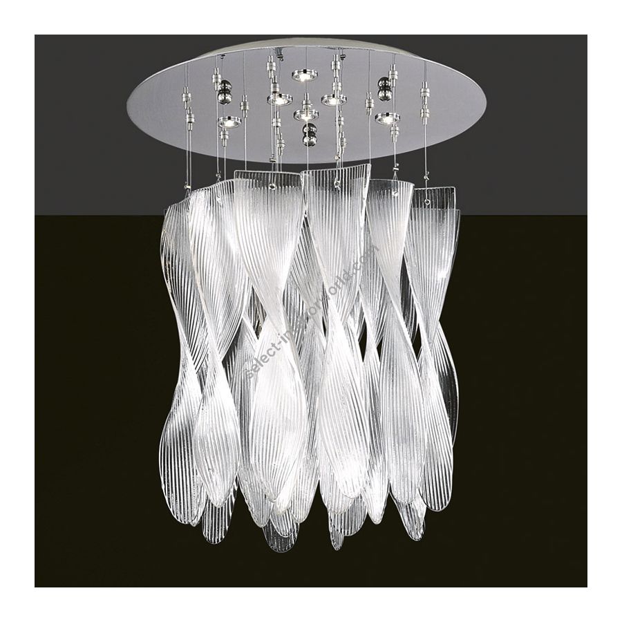 6 lights (cm.: min. 55 - max. 75 x 50 x 50 / inch.: min. 21.7" - max. 29.5" x 19.7" x 19.7") number