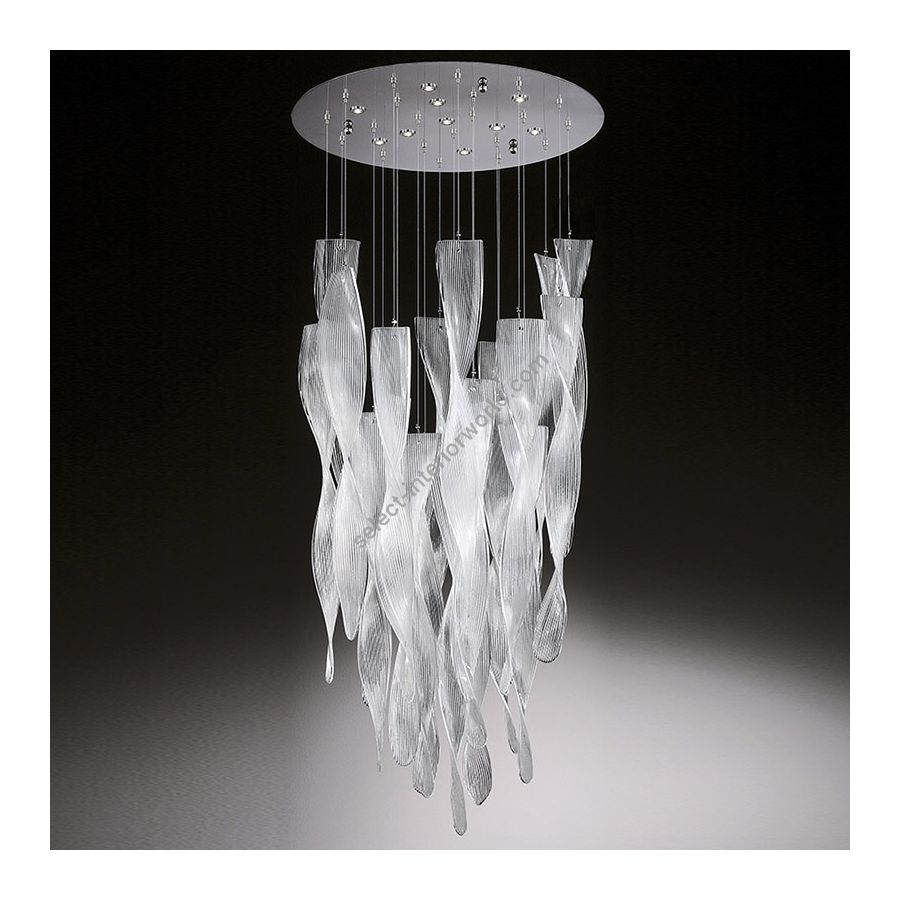 10 lights (cm.: min. 90 - max. 115 x 70 x 70 / inch.: min. 27.6" - max. 45.3" x  23.6" x  23.6") number