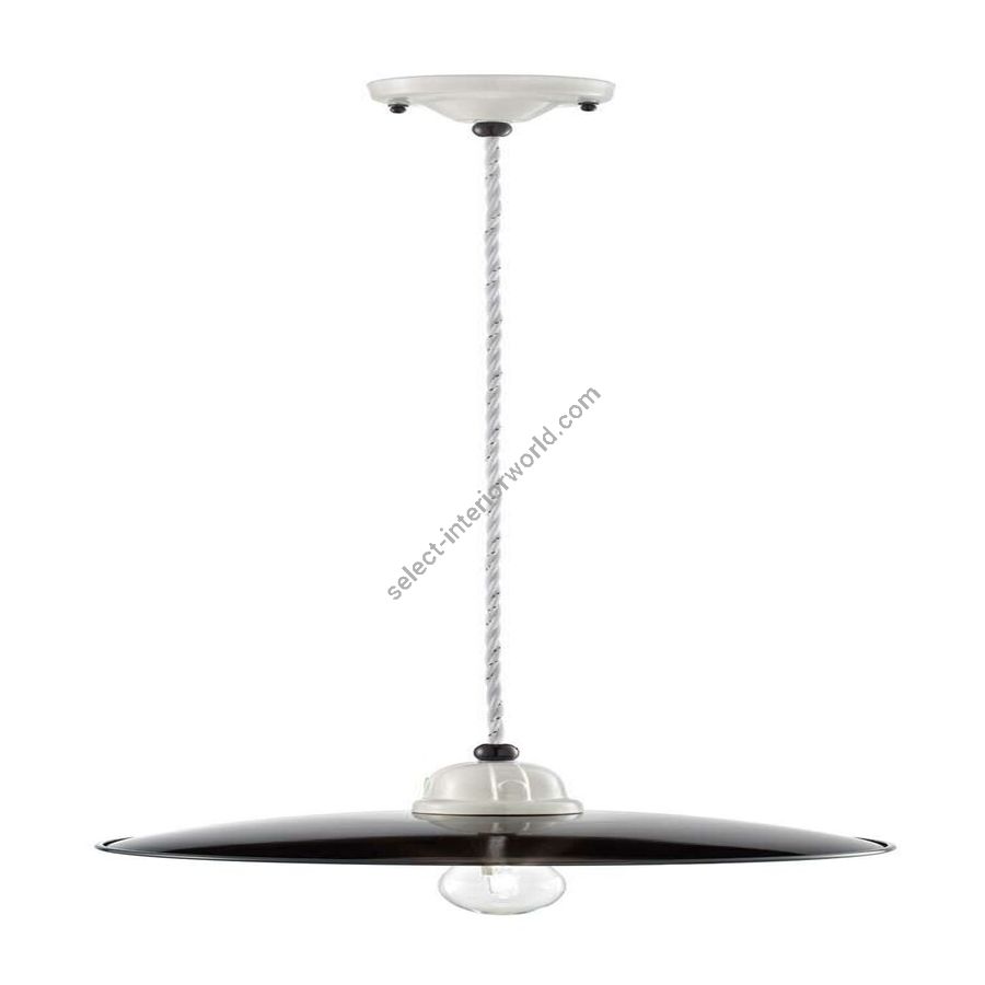 White and Black finish (cm.: W 35 x D 35 / inch.: W 13.7" x D 13.7")